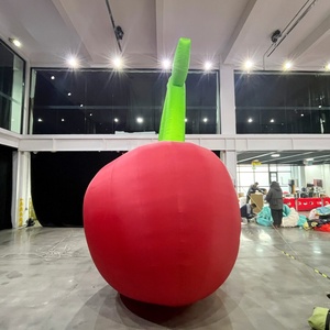 Ballon publicitaire géant en forme <span class=keywords><strong>de</strong></span> cerise rouge gonflable avec LED pour la décoration d'événements - Product Image 2