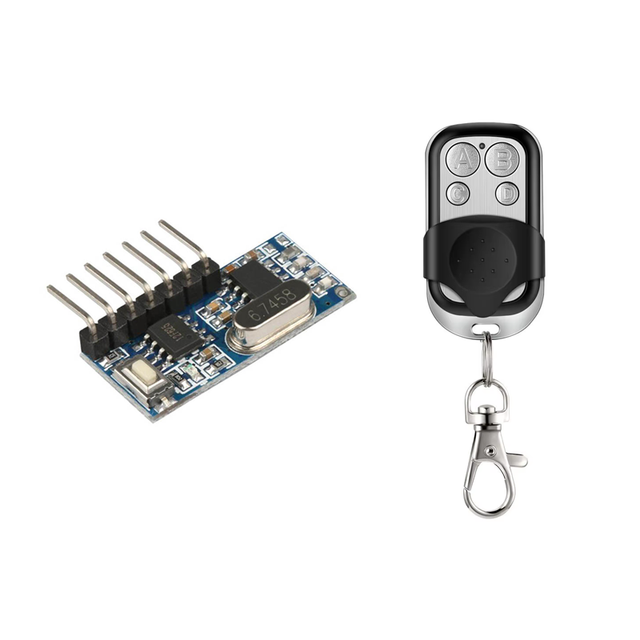 433mhz RF Receiver Learning Code Decoder Module 433 mhz Wireless 4 Channels Output DIY Kit for Remote Control 1527 Encoding