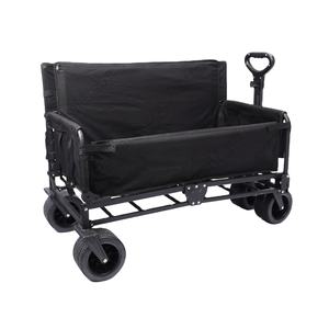 Wagon <span class=keywords><strong>de</strong></span> camping pliant Oxford 600D robuste-<span class=keywords><strong>chariot</strong></span> <span class=keywords><strong>de</strong></span> <span class=keywords><strong>plage</strong></span> multifonctionnel avec table amovible, sac isotherme et réglable - Product Image 1