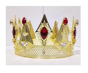 Top Quality Atacado Fantasia Designing Decoração Padrão Coroa De Luxo Para Homens King Crown Disponível a Preço de Atacado