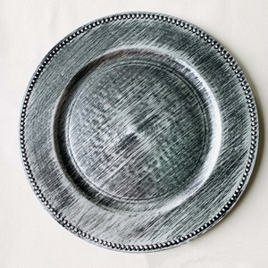 9 Couleurs Rond Double Placage Épaissie En Plastique Élégance Simplicité Dot Motif Fruits <span class=keywords><strong>Bol</strong></span> Plateau Décoratif Chargeur Plaques - Product Image 5