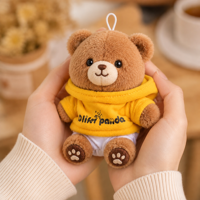 Porte-clés Ours en Peluche, Pendentif Animal en Peluche, Charme de Sac Adorable, Cadeau pour Enfants, Faveurs de Fête, Souvenirs, Boutiques et Vente au Détail