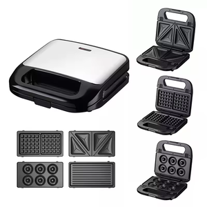 Sandwichera Anbolife <span class=keywords><strong>de</strong></span> 2 Rebanadas <span class=keywords><strong>de</strong></span> Acero Inoxidable con Placas Desmontables, 750W, 3 en 1, Tostadora y Waflera - Product Image 2