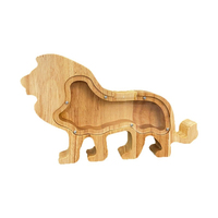 Boîte de rangement pour animaux en bois sculptée à la main de haute qualité tirelire pour enfants et adultes tirelire tirelire pour enfants