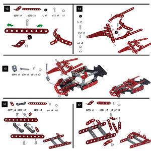 Kit de Modélisme de Voiture de Course en Alliage à Démonter 287 Pièces – Jouet Éducatif DIY en Métal à Assembler avec Vis et Écrous pour Enfants - Product Image 5