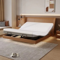 Base de lit électrique intelligente à gravité zéro avec matelas en mousse à mémoire de forme, cadre de lit ergonomique pour un sommeil sain, mobilier de chambre principale