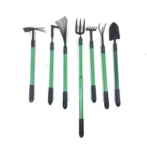 Kits d'outils de jardinage robustes en acier inoxydable 7 pièces petit kit d'outils de jardin domestique ensemble d'outils de plantation
