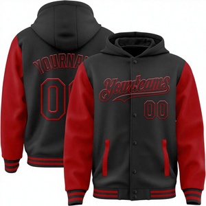Chaqueta Universitaria Personalizada Otcassm para <span class=keywords><strong>Hombre</strong></span> y Mujer, Chaqueta Bomber de Béisbol de Manga Larga de Cuero/Poliéster - Product Image 1