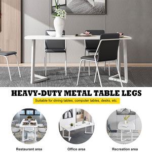Alemania nueva llegada blanco cromo acero mediados de siglo patas de mesa gran oferta Metal pata de mesa sala de estar dormitorio taller apartamento - Product Image 6