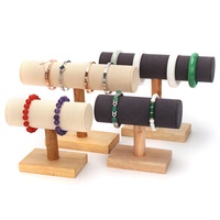 Présentoir en bois massif Portrait Collier Rack Anneau Pendentif Présentoir Bracelet Bijoux Plateau