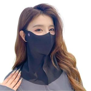 Masque facial de protection solaire en soie glacée pour femmes, couverture complète, protection UV, protection du cou, pour le cyclisme, la conduite, l'été, l'utilisation en extérieur - Product Image 5