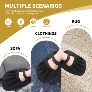 Gant-<span class=keywords><strong>brosse</strong></span> en mousse écologique pour enlever les poils d'animaux (chiens et chats), nettoyage facile, personnalisable, portable, pour poils longs et pelucheux - Product Image 5