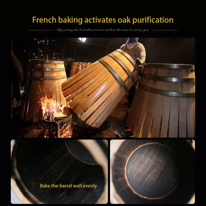 Baril de chêne transfrontalière usine Brandy vieilli fût rouge bière bière paquet baril de vin en bois cuisson sans revêtement Fdl-h-69872 ISO9001 - Product Image 4
