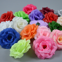 Großhandels preis Künstlicher Blumen kopf 3,14 Zoll Seiden rose Für Hochzeit Geburtstags feier Blume Wand Kopf bedeckung