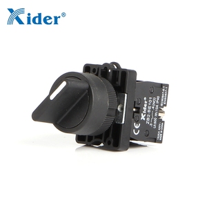 Xider DB2-ED33 ba vị trí Selector push button Thiết bị chuyển mạch nút xử lý nhựa momentary Đen chuyển Knob ROTARY Knob IP65 - Product Image 6