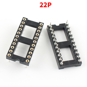 Hàn lỗ tròn hẹp rộng IC ổ cắm bộ chuyển đổi kết nối 2.54mm Pitch 6P 8p 14P 16P 18P 20p 22P 24p 28P 32P 40P Dip - Product Image 4