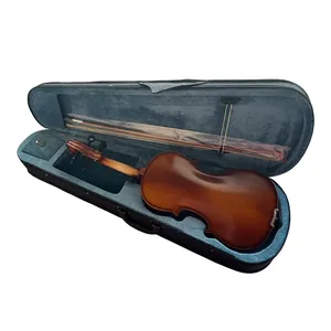 China machte Aiersi Marke gute Qualität alle massiven Fichte Ahorn Violine schwarz gefärbte Accessoires mit Fall Bogen und Kolophonium