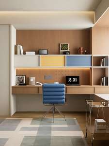 Módulo de Oficina para el Hogar, Incluye Mesas, Estantes y Sillas, <span class=keywords><strong>Armarios</strong></span> de Estudio Personalizados y Producción de <span class=keywords><strong>Armarios</strong></span> de Pared Completos - Product Image 1