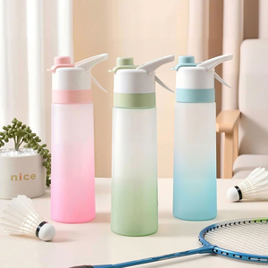 700ml PC Spray <b>Water</b> <b>Bottle</b> <b>Large</b> Capacity Plastic Space Cup Portable Summer Outdoor Sports <b>Bottle</b> Minimalist - Product Image 3