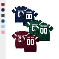 Maillot de football américain sur mesure, écologique, en mesh, pour jeunes et enfants, respirant, brodé, col en V, pour les matchs de ligue, jours de match, OEM