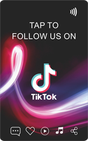 Échantillon Gratuit Carte de Visite Numérique Personnalisée à Code QR pour Instagram Facebook TikTok Réseaux Sociaux, Carte NFC PVC Imprimable