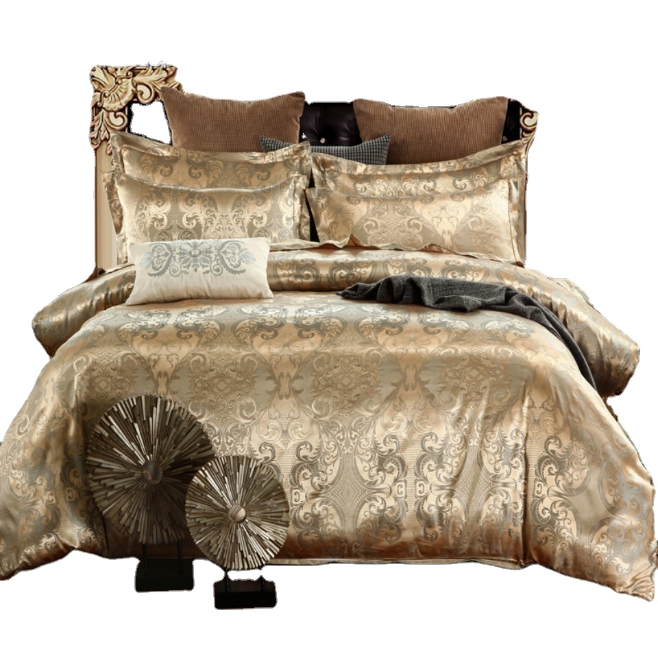 Лидер продаж на Amazon, жаккардовые постельные принадлежности в европейском стиле, комплект из 3 простыней