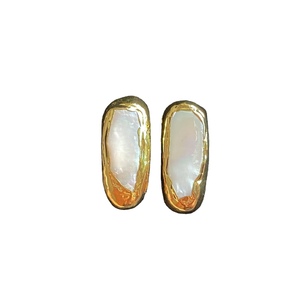 <span class=keywords><strong>Bague</strong></span> A778 plaquée <span class=keywords><strong>or</strong></span> de luxe, double perle <span class=keywords><strong>d</strong></span>'eau douce naturelle, pour femmes et hommes, vente en gros - Product Image 5
