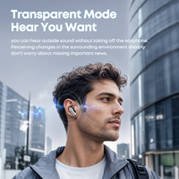 Écouteurs intra-auriculaires de gaming à faible latence avec logo personnalisé et faible MOQ, écouteurs sans fil TWS Bluetooth 6.0 avec basses stéréo, casque sans fil