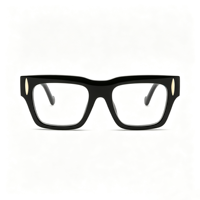 Gafas SM26002 con Filtro de Luz Azul para Mujer y Hombre, Montura Gruesa de PC, Gafas de Computadora, Geométricas Cuadradas Extra Grandes, Bloquean la Luz Azul