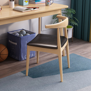 Silla de madera maciza ajustable con cuerno de <span class=keywords><strong>Toro</strong></span>, sillas de comedor de aprendizaje para niños, sillas de oficina, salón, sala de estar, sillas de <span class=keywords><strong>Hotel</strong></span> - Product Image 3