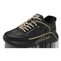 Chaussures d'hiver à semelle épaisse pour homme, résistantes au froid, en cuir PU, doublure en cuir véritable, semelle souple, amortissantes, à lacets