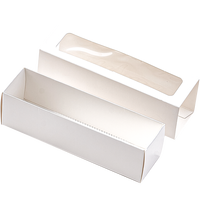 Boîte à cupcakes écologique et biodégradable, boîte à macarons en carton blanc de qualité alimentaire, boîtes à gâteaux avec fenêtre transparente pour boulangerie