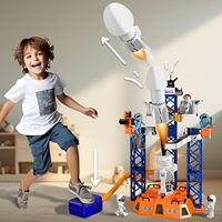 Jouet fusée spatiale pour enfants, fabriqué en Chine, personnalisé, OEM, avec centre de contrôle de lancement et mini astronaute