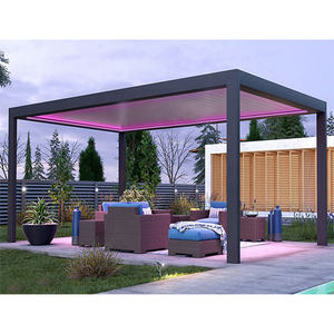 French Vente en gros de kits Pergola-aluminium 3x4 préfabriqués de grande qualité avec véranda extérieure et patio Fournisseurs - Product Image 5