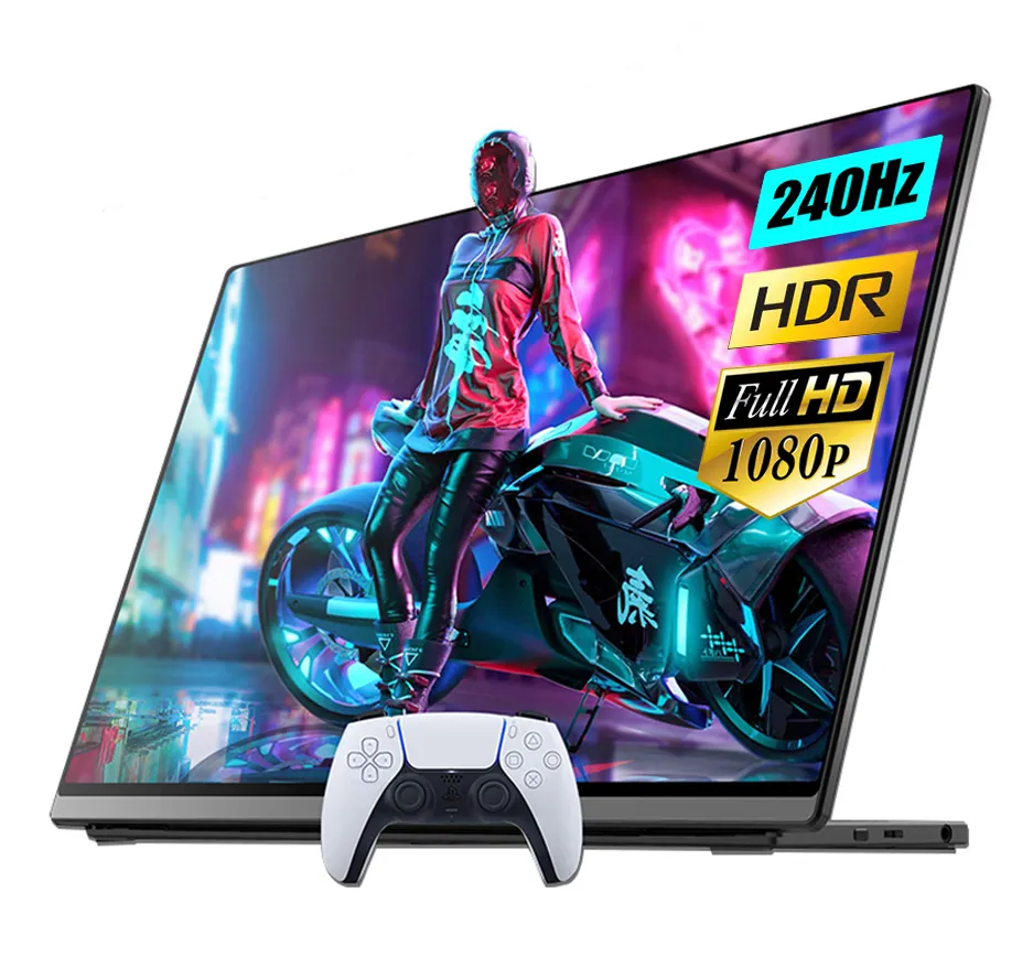 15.6 inch FHD 240hz gaming portable monitor 2ms display computer screen high refresh rate for mac book PS5 PC