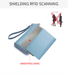 Long <span class=keywords><strong>portefeuille</strong></span> en cuir <span class=keywords><strong>anti</strong></span>-<span class=keywords><strong>RFID</strong></span> pour femmes et pochette pour téléphone porte-cartes de crédit sac d'argent-grand sac à main pour <span class=keywords><strong>femme</strong></span> - Product Image 6