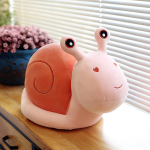 Peluche a forma di lumaca, morbido, prezzo di fabbrica, cuscino decorativo a forma di lumaca, regalo per l'arredamento della stanza, peluche di lumaca. - Product Image 4