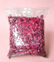 Perawatan Kaki Premium dengan Bunga Kering untuk Spa Pedikur Label Pribadi 1kg/kantong Kelopak Mawar/Lavender/Lemon/Jasmine/Irisan Jeruk Chamomile