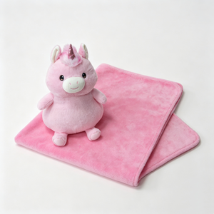 Peluche de unicornio personalizado, peluche de unicornio, peluche de unicornio rosa, juego de manta de unicornio - Product Image 4