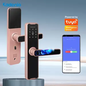 Kadonio Keyless Lock Deur Tuya App Wifi Wachtwoord Biometrische Vingerafdruk Digitaal Deurslot Smart Home