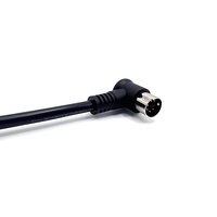 Kabel konektor Diode LED Mini DIN 6-Pin PS/2 jantan ke LED untuk kontrol industri dan terminal POS