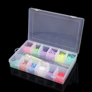 13 Grid Storage Box With Lid For Jewelry Organizers 27.3Cm X 18.4Cm X 4.3Cm PP Plastic Compartment Container - Product Image 1