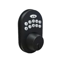 Vente directe d'usine Serrure intelligente à code numérique en alliage de zinc avec stockage dans le cloud pour portes en bois/verre/acier Hôtels et appartements