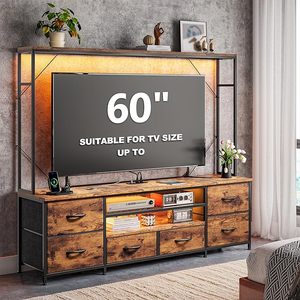 Soporte de <span class=keywords><strong>TV</strong></span> Inteligente Ajustable de Madera con Función de Almacenamiento para Televisores de <span class=keywords><strong>65</strong></span> <span class=keywords><strong>Pulgadas</strong></span> o Más, <span class=keywords><strong>Mueble</strong></span> Moderno de Lujo para Sala de Estar - Product Image 2
