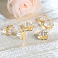 Fermoir d'embrayage en métal en silicone Boucle d'oreille Plaqué or 18 carats Bijoux Boucle d'oreille Dos Transparent Caoutchouc Boucle d'oreille Bouchons d'oreille Serrures