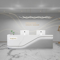 Vente directe usine : Comptoir de réception/caisse minimaliste et durable pour magasins de vêtements féminins, salons de beauté modernes et hôtels