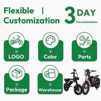Vélo électrique RTR 48V 1000W+1000W avec batterie au lithium sans balais, vente chaude d'usine, quad électrique pour adulte