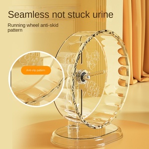Super grand jouet de roue de course en plastique muet pour Hamsters Djungarian Style Sport avec support de rouleau - Product Image 5
