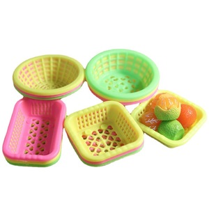 Oll House-Mini cesta de plástico para hacer fotos, cesta de frutas de cocina, juguetes de comida - Product Image 5