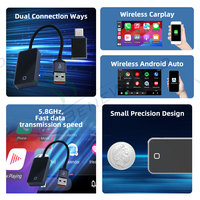 Mejor Venta de alta calidad Smart CarPlay Android Auto Adaptador 2 en 1 Dongle Box 5,8G WIFI Dongle Box